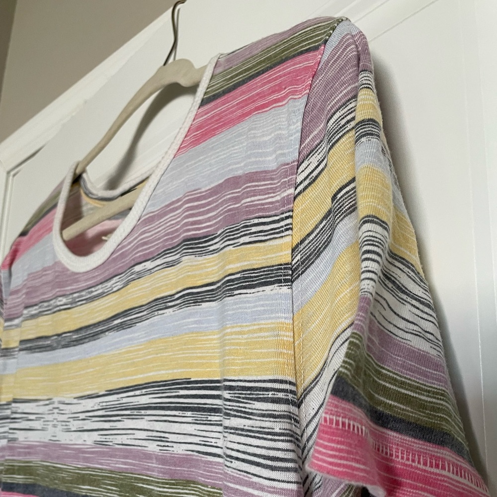 Free People Oversized Striped T-Shirt